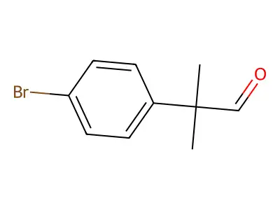 2-(4-Bromophenyl)-2-methylpropanal structure