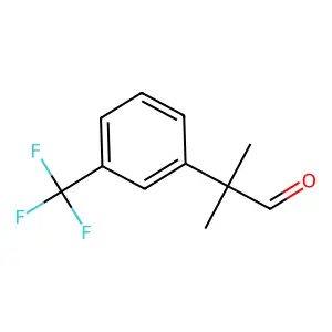 2-Methyl-2-[3-(trifluoromethyl)phenyl]propanal structure