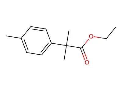 Ethyl 2-methyl-2-(4-methylphenyl)propanoate structure