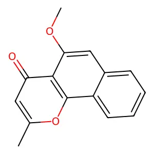 4H-Naphtho[1,2-b]pyran-4-one, 5-methoxy-2-methyl- structure