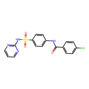 4-chloro-N-[4-(pyrimidin-2-ylsulfamoyl)phenyl]benzamide structure