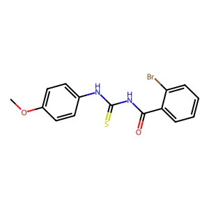 2-bromo-N-[(4-methoxyphenyl)carbamothioyl]benzamide structure