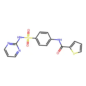 N-{4-[(pyrimidin-2-yl)sulfamoyl]phenyl}thiophene-2-carboxamide structure