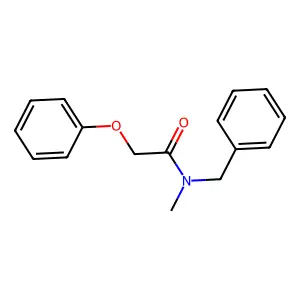 N-benzyl-N-methyl-2-phenoxyacetamide structure