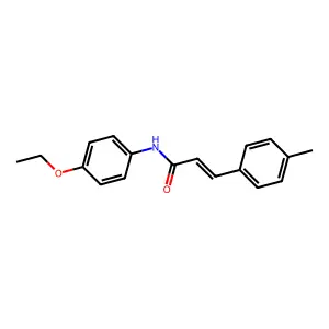 N-(4-ethoxyphenyl)-3-(4-methylphenyl)prop-2-enamide structure