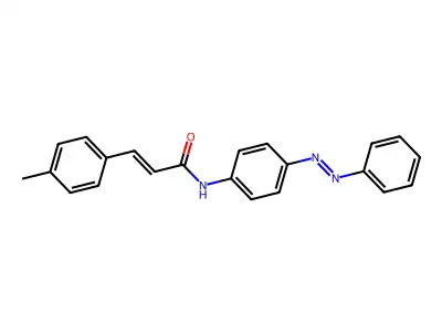 2-Propenamide, 3-(4-methylphenyl)-N-[4-(2-phenyldiazenyl)phenyl]- structure