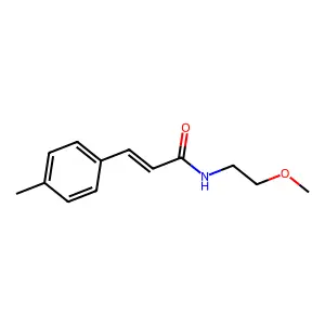(2E)-N-(2-methoxyethyl)-3-(4-methylphenyl)prop-2-enamide structure