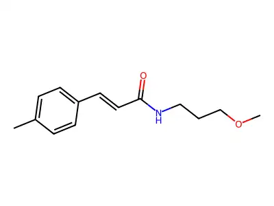 (2E)-N-(3-methoxypropyl)-3-(4-methylphenyl)prop-2-enamide structure
