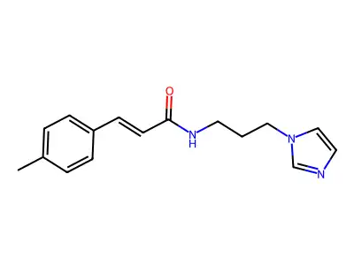 N-[3-(1H-Imidazol-1-yl)propyl]-3-(4-methylphenyl)-2-propenamide structure