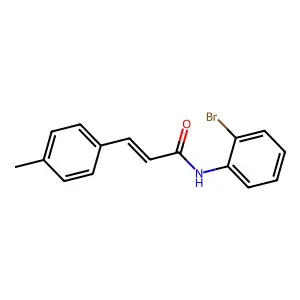 (E)-N-(2-bromophenyl)-3-(4-methylphenyl)prop-2-enamide structure