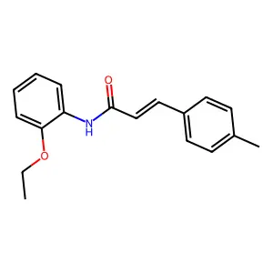 (E)-N-(2-ethoxyphenyl)-3-(4-methylphenyl)prop-2-enamide structure