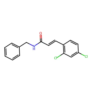(E)-N-benzyl-3-(2,4-dichlorophenyl)prop-2-enamide structure