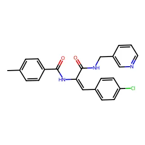 N-(2-(4-CL-PH)-1-(((3-Pyridinylmethyl)amino)carbonyl)vinyl)-4-methylbenzamide structure