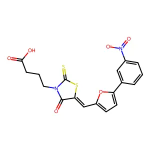 Rhodanine-furan analogue 7 structure
