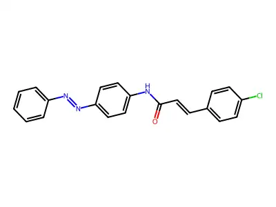 2-Propenamide, 3-(4-chlorophenyl)-N-[4-(2-phenyldiazenyl)phenyl]- structure