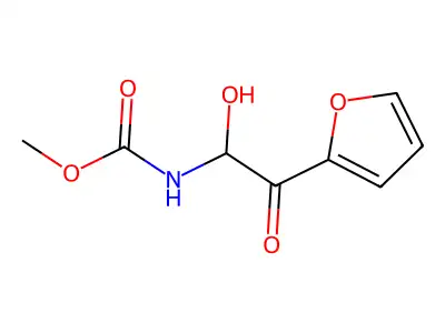 Methyl 2-(2-furyl)-1-hydroxy-2-oxoethylcarbamate structure