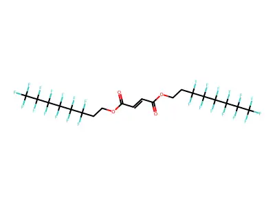 Bis(3,3,4,4,5,5,6,6,7,7,8,8,8-tridecafluorooctyl) But-2-enedioate structure