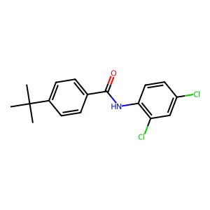4-tert-butyl-N-(2,4-dichlorophenyl)benzamide structure