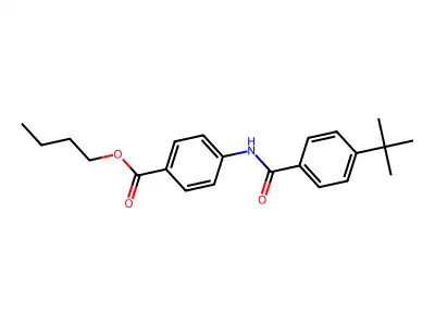 Butyl 4-((4-tert-butylbenzoyl)amino)benzoate structure