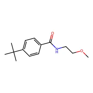 4-tert-butyl-N-(2-methoxyethyl)benzamide structure
