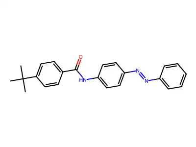 4-Tert-butyl-N-(4-(phenyldiazenyl)phenyl)benzamide structure