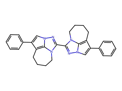 4,4'-diphenyl-5,5',6,6',7,7',8,8'-octahydro-1,1'-bi-2,2a,8a-triazacyclopenta[cd]azulene structure