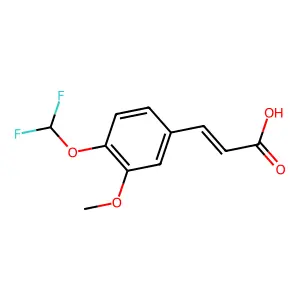 3-(4-Difluoromethoxy-3-methoxy-phenyl)-acrylic acid structure
