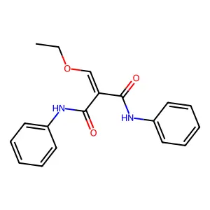 2-(ethoxymethylidene)-N,N'-diphenylpropanediamide structure