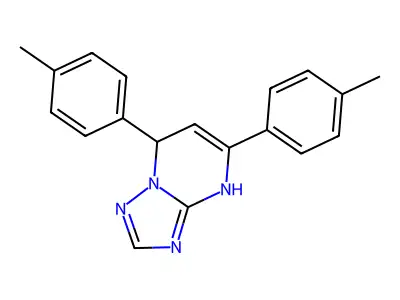 5,7-Bis(4-methylphenyl)-4,7-dihydro[1,2,4]triazolo[1,5-a]pyrimidine structure