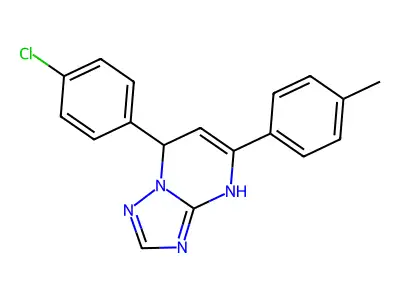 7-(4-chlorophenyl)-5-(4-methylphenyl)-3,7-dihydro[1,2,4]triazolo[1,5-a]pyrimidine structure