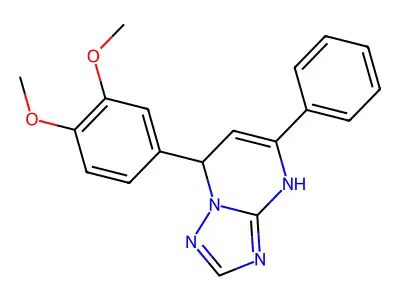 7-(3,4-Dimethoxyphenyl)-5-phenyl-3,7-dihydro[1,2,4]triazolo[1,5-a]pyrimidine structure