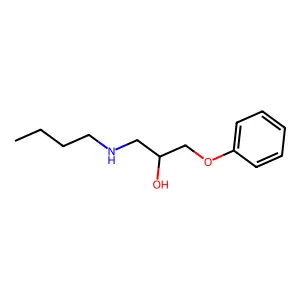 1-(Butylamino)-3-phenoxypropan-2-ol structure