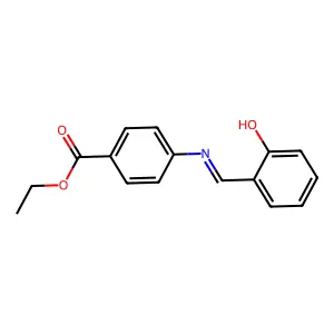 Ethyl 4-(2-hydroxybenzylideneamino)benzoate structure