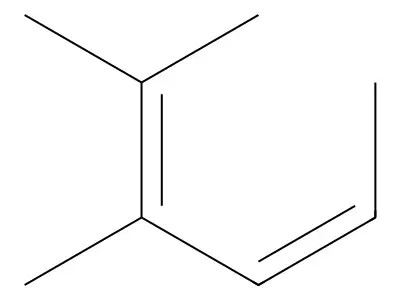 (Z)-2,4-Hexadiene, 2,3-dimethyl- structure