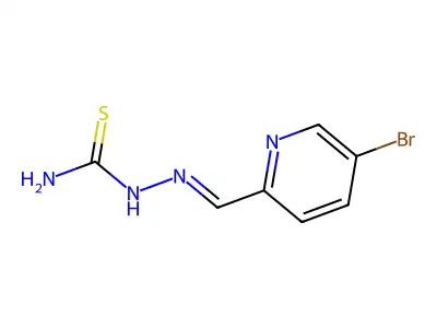 [(5-Bromo-2-pyridinyl)methylideneamino]thiourea structure
