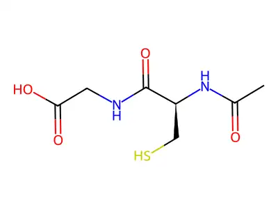 Glycine, N-acetyl-L-cysteinyl- structure