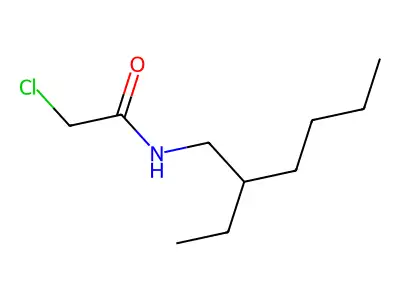 2-chloro-N-(2-ethylhexyl)acetamide structure