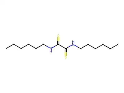 N,N'-Di-n-hexyldithiooxamide structure