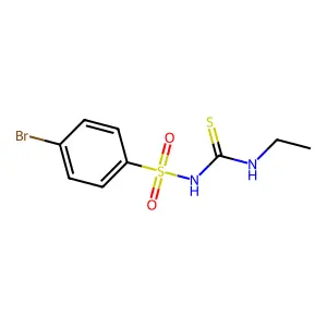 4-bromo-N-(ethylcarbamothioyl)benzenesulfonamide structure