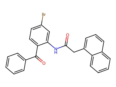N-(2-benzoyl-5-bromophenyl)-2-(naphthalen-1-yl)acetamide structure