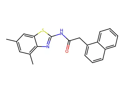 N-(4,6-dimethylbenzo[d]thiazol-2-yl)-2-(naphthalen-1-yl)acetamide structure