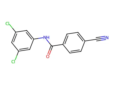 4-cyano-N-(3,5-dichlorophenyl)benzamide structure