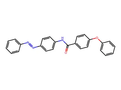 Benzamide, 4-phenoxy-N-[4-(2-phenyldiazenyl)phenyl]- structure