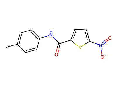 N-(4-methylphenyl)-5-nitrothiophene-2-carboxamide structure