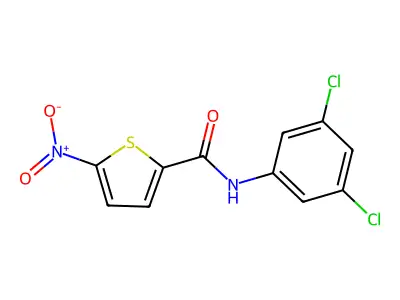 N-(3,5-dichlorophenyl)-5-nitrothiophene-2-carboxamide structure