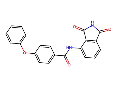 N-(1,3-dioxoisoindol-4-yl)-4-phenoxybenzamide structure