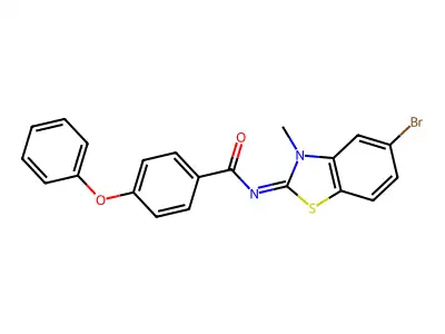 (Z)-N-(5-bromo-3-methylbenzo[d]thiazol-2(3H)-ylidene)-4-phenoxybenzamide structure