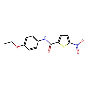 N-(4-ethoxyphenyl)-5-nitrothiophene-2-carboxamide structure