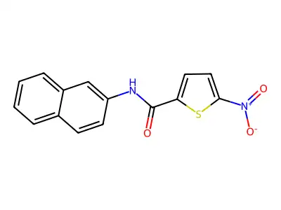 N-(naphthalen-2-yl)-5-nitrothiophene-2-carboxamide structure