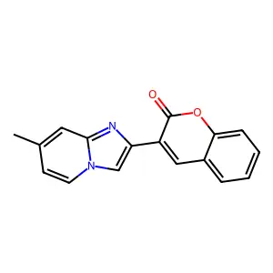 3-(7-Methylimidazo[1,2-a]pyridin-2-yl)chromen-2-one structure